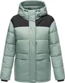 Ragwear Damen Winterjacke warme Steppjacke mit Kapuze Wikesh YOUMODO Dusty Green Gr. S