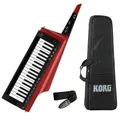Korg RK-100S 2 RD Translucent Red Keytar Synthesizer Schulter Keyboard 37 Tasten