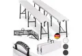 Casaria Gartenbank (2-St), 2er Set Bierbank Klappbar Kunststoff 8 Personen Tragegriff