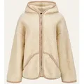 Merino Wolljacke - NELLY BEIGE - Größe: L/XL - Beige - L/XL