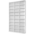 Tectake Cd Dvd Regal Christel In Holzoptik 27 Fächer  102 x 23 50 x 180 cm Weiß