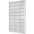tectake® CD DVD Regal Christel 180 x 102 x 23,5 cm - Weiß