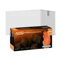 PROGRIP Nitril Diamond Orange Einmalhandschuhe, puderfrei, orange 362-L , 1 Karton = 10 Packungen à 50 Stück, Größe L