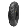 Garronda Reifen Set 4.80/4.00-8 mit Schlauch Schubkarrenreifen Ersatzreifen Schubkarre Bollerwagen Autoventil 2PR Gummi Ø 390 mm für Gartenwagen Hof Baustelle GD-0164, Schwarz