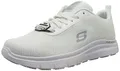 Skechers Herren Flex Advantage Sr Bendon Sneaker, White Mesh Water And Stain Repellent Treatmen, 44 EU