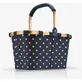 Reisenthel carrybag frame metallic dots blue