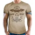 LOBO NEGRO® T-Shirt für Männer zum 50. Geburtstag - zur Perfektion gereift seit 1975 beige 3XL