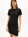 Tommy Hilfiger Shirtkleid NEW CODY STR SLIM SHORT DRS SS mit allover Streifendessin, Logo-Flag