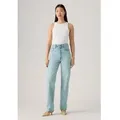 Levi's für Damen. 79078-0045 Jeans Ribcage Volle Länge blau (25/32), Lässig, Baumwolle, Denim