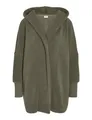 NOISY MAY Damen Strickjacke Teddyfleece mit Kapuze