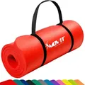 MOVIT Yogamatte Yogamatte 10/15 mm Dicke (1-St) rot 60 cm x 190 cm x 1.5 cm