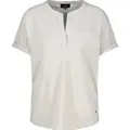 Monari Kurzarmhemd T-Shirt mit Brusttasche weiß 40