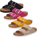 Rohde 5590 Alba Damen Schuhe Pantoletten Clogs Leder, Größe:41 EU, Farbe:Pink - Rosa - 41