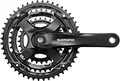 SHIMANO Tourney FC-TY501 Kurbelgarnitur 3x6/7/8-fach – ohne Kettenschutzring – schwarz, EFCTY501C888XLB