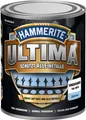 Hammerite Metallschutzlack Ultima Glänzend, Hochwertiger Schutzlack für alle Metalle im Außenbereich, Verkehrsweiß, RAL 9016, 750 ml