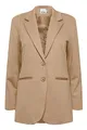 ICHI IHKATE SUS OVERSIZE BL Damen Blazer Longblazer Jacke Long-Blazer mit Knöpfen Stretch und Reverskragen, Größe:M, Farbe:Tannin (171320)