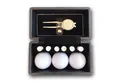 Lasernauten Golfball Golfball Set mit 3 Wilson Bällen, Gabel und 6 Tees in Geschenkbox