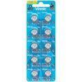 Vinnic Batterie-Set, L1154 F / LR44 / AG13, 1,5 V, Alkaline, 10 St.