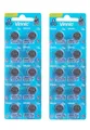 20x AG13 LR44 Knopfzelle Batterie 1,5V Alkaline Vinnic Vorrat