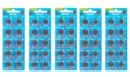 50x AG13 LR44 Knopfzelle Batterie 1,5V Alkaline Vinnic Großpack