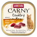 animonda Carny Adult Country Huhn Ente + Gans 32x 100 g Katzenfutter Nassfutter