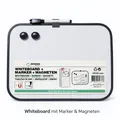 Whiteboard Magnettafel 28x22cm Kühlschrank Pinnwand mit Marker & Magneten