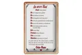 Hebold Metallschild Schild Blech 20x30cm - Made in Germany - Spruch Kind denk immer daran
