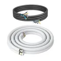 Kältebringer Kältemittelleitung 1/4" + 1/2" Zoll für Split Klimaanlagen - Kupferleitung Isoliert - Kupferrohr Montage-Set, 5-adrig (6 Meter)