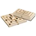 3135 - Mühle, Holzkassette, Brettspiel aus Holz, 1-2 Spieler, ab 8 Jahren
