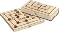 Philos strategisches Brettspiel Windmühle - klappbares Holzspiel