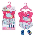 BABY born Bath Set aus Pyjama und Clogs mit maritimen Motiven, für 43 cm Puppen, 830628 Zapf Creation