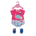 ZAPF CREATION BABY BORN BATH PYJAMA & CLOGS 43 CM NEU