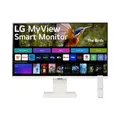 LG MyView Smart Monitor 32SR83U-W.AEU All-in-One 32, IPS Panel FHD Auflösung (3840x2160), 5ms GtG 60Hz, HDR 10, DCI-P3 95%, neigbar, höhenverstellbar