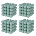 4x Deko Bubble Kerze Grün Groß 10 x 10 cm Bubblekerze 630g Eckig Dekokerze