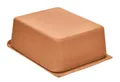 Magu Natur-Design Butterdose Rot aus einem Polymer aus natürlichen Materialien Butterbehälter Butterglocke, 14,9 x 9,9 x 5,6 cm