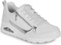 SKECHERS UNO METALLIC SLIDERS Weiß