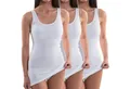 HERMKO Unterhemd 1317 (Pack, 3er) Tank Top, Achselhemd, Bio-Baumwolle, Shirt, extralang, Feinripp