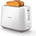 Philips HD2581/00 Toaster, 2-Schlitz, 830W , 8 Stufen, inkl. integriertem Brötchenaufsatz, Farbe:Weiss (HD2581/00)