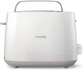 Philips Toaster HD2581/00 2 Schlitze Brötchenaufsatz 8 Stufen Weiß 800W