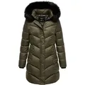 REPUBLIX Winterjacke ANAYA Damen Gefütterte Dicke Glanz Winter Jacke Mantel Parka mit Kapuze M