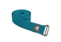 bodhi Yogamatte Yogagurt mit Schiebeschnalle ASANA BELT 2,5m, Metall petrol