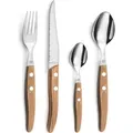 Lou Laguiole 24-tlg. Besteckset CANOPÉE - Braun