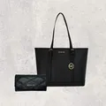 Michael Kors Tasche Shopper Geldbörse Portmonee Jet Set Travel Large Schwarz NEU