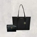 Michael Kors Tasche Shopper Geldbörse Jet Set Travel Hamilton Schwarz Leder NEU