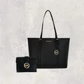 Michael Kors MK Tasche Shopper Geldbörse Jet Set Travel Large Carmen Schwarz NEU