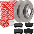 FEBI BREMSSCHEIBEN + BELÄGE HINTEN passend für VW GOLF 4 POLO 6R 9N BEETLE BORA