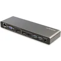 StarTech.com Thunderbolt 3 Dock - Dual 4K 60Hz Monitor TB3 Laptop Dockingstation mit DisplayPort, HDMI und 1080p VGA - 85W PD und Aufladung - 2x USB-A, Ethernet - Mac & Windows
