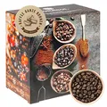 Corasol Premium Flavoured Coffee Kaffee-Adventskalender 2025 mit 24 aromatisierten Kaffee-Kreationen, ganze Bohnen für Genießer (240 g)