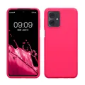 kwmobile Handyhülle für Motorola Moto G54 5G Hülle - Case Silikon - Kabelloses Laden - Schutzhülle Cover in Neon Pink