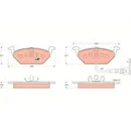 TRW GDB1386 Bremsbelagsatz für VW SKODA SEAT AUDI Bremse Bremsbeläge
